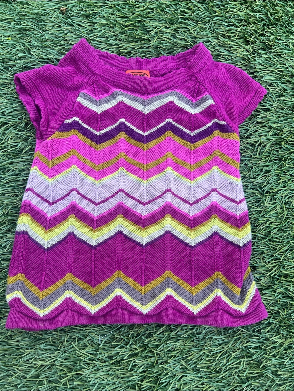 MISSONI for Target - Zig Zag Chevron Knit Top in Fuchsia Pink - 6mo-12mo baby